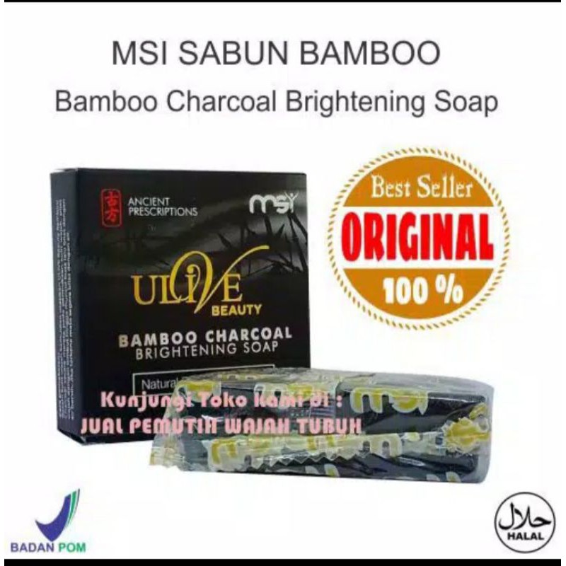 Jual SABUN BAMBU CHARCOAL PADAT MSI 100%original & (BPOM) | Shopee ...