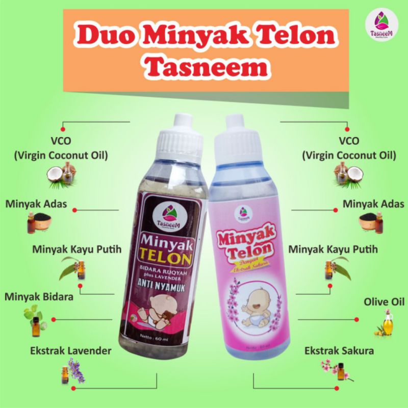 Minyak Telon Tasneem, Minyak Telon Bidara  Anti Nyamuk