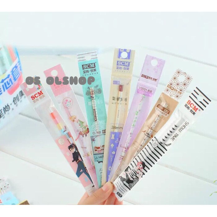 

NEW SALE MURAH ISI PULPEN GEL PEN GEL HITAM 0.38MM