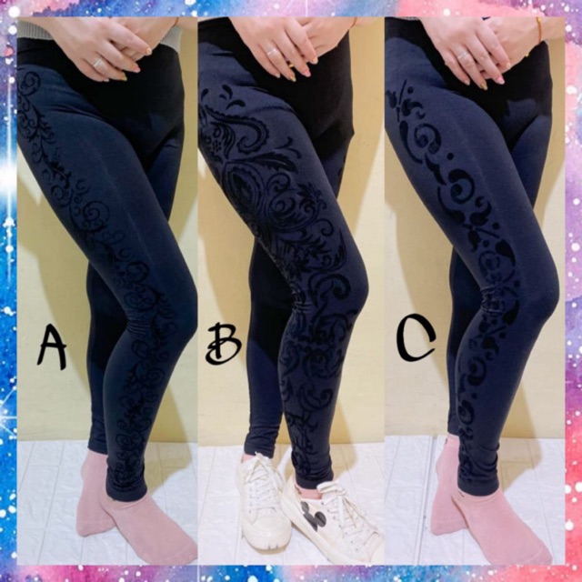 Celana Legging Rose Velvet Seamless Import • Fashion Wanita