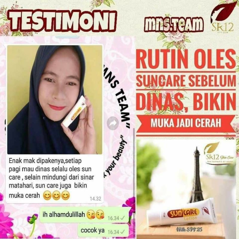 SR12 SUNCARE BPOM / SUNBLOCK SPF 25++ / MENJAGA KULIT TETAP SEHAT