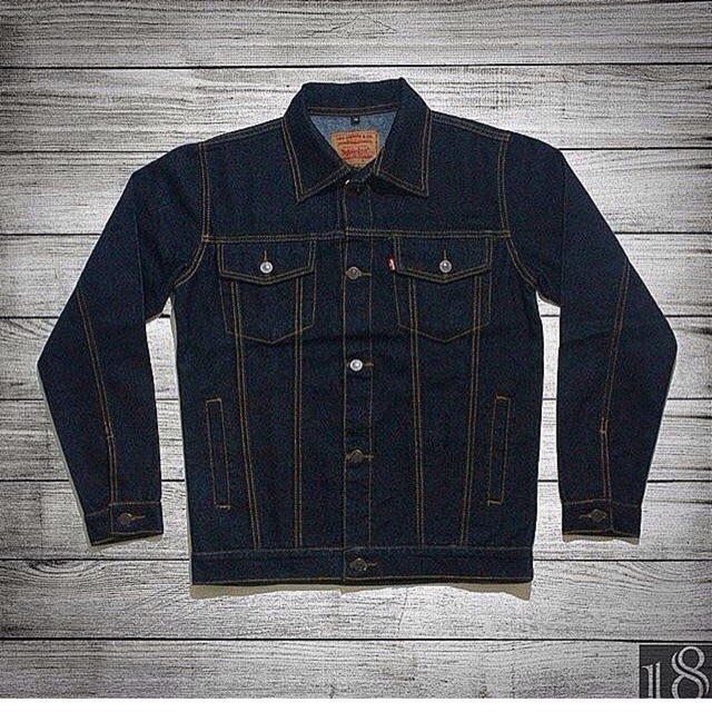 Jaket jeans pria cowok dongker garment