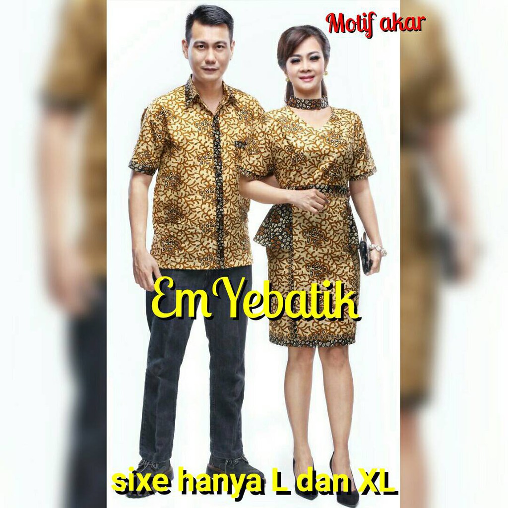 New Trend SARIMBIT COUPLE BATIK DRESS TERUSAN WANITA KINTA AKAR Low Price