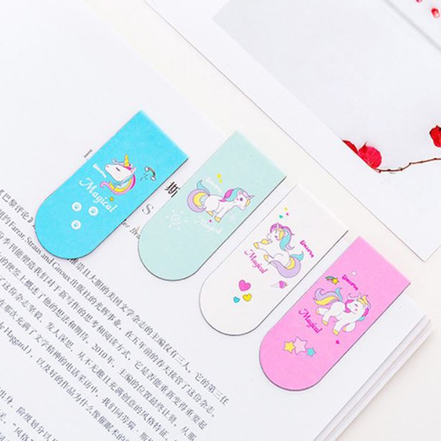 OILA pembatas buku magnet unicorn magnet bookmark (4B3) skl022