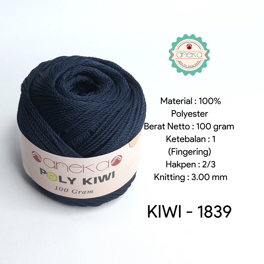 Benang Rajut Poli / Poly Kiwi Yarn - PREMIUM - 1839