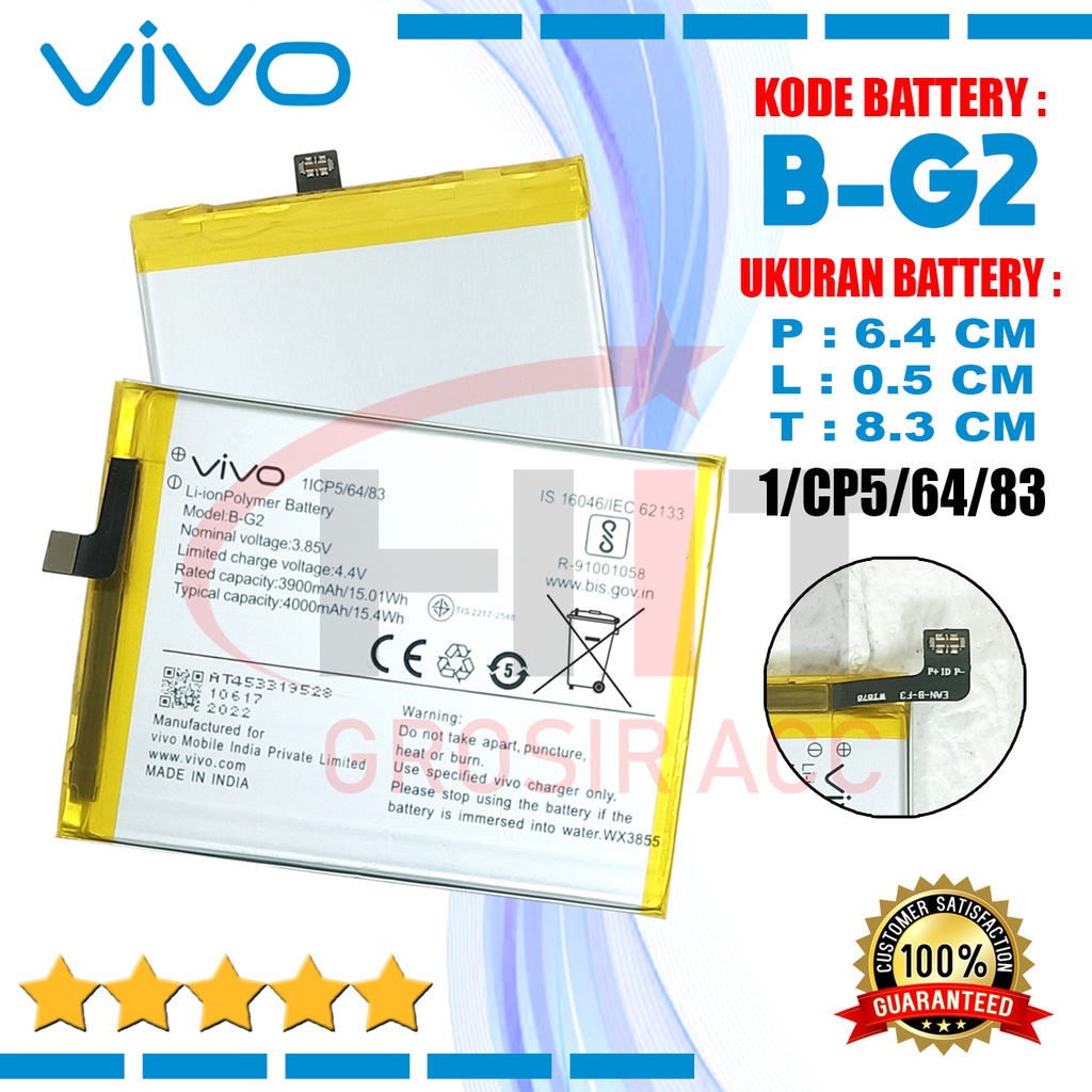 Baterai Battery For Vivo V15 Original - Kode B-G2