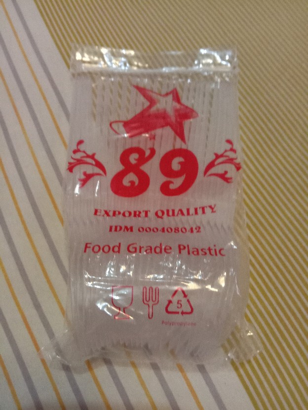 Sendok Makan Panjang Bening / Sendok Plastik 25 Batang