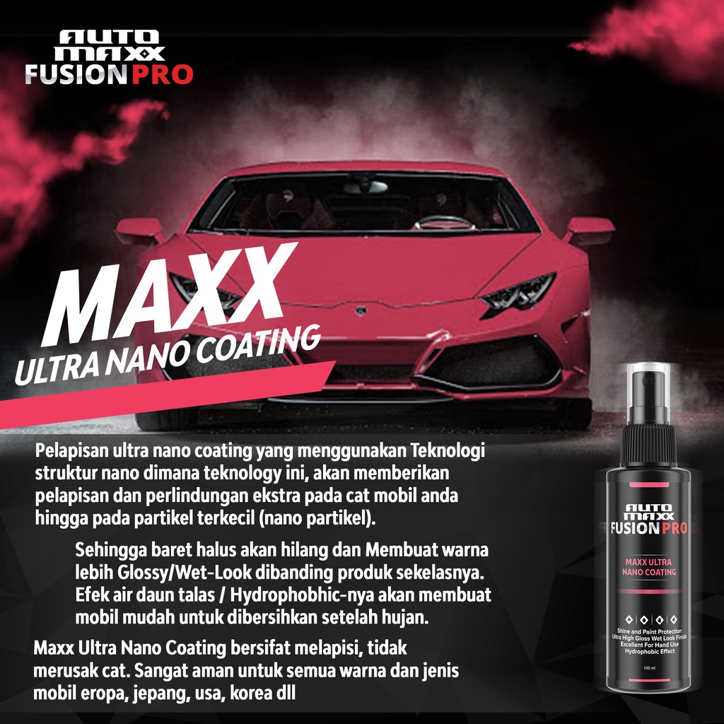 Maxx Ultra Nano Coating  Pengkilap Pelapis Pelindung 