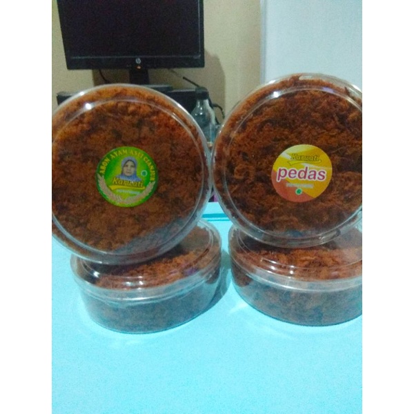 

Abon / gepuk Karwati rasa ayam original dan pedas