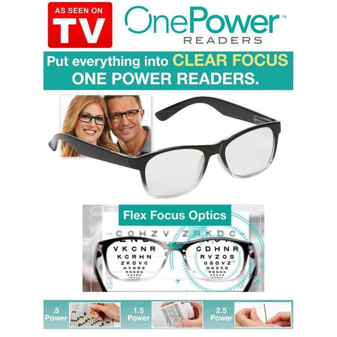 [COD] Kacamata Baca Plus Auto Fokus Unisex dengan Design Trendy Kekinian - One Power Readers Glasses