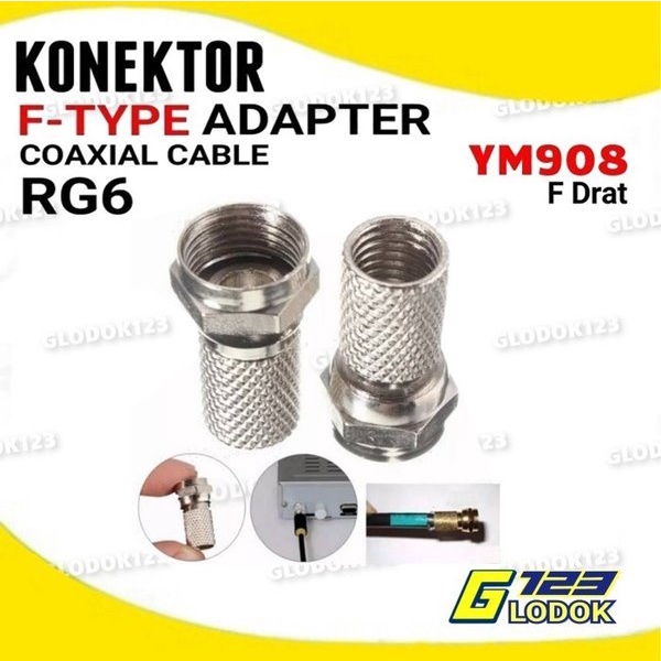 Konektor Jack Connector F RG 6 Press Compression RG6 Compress PPC EX6