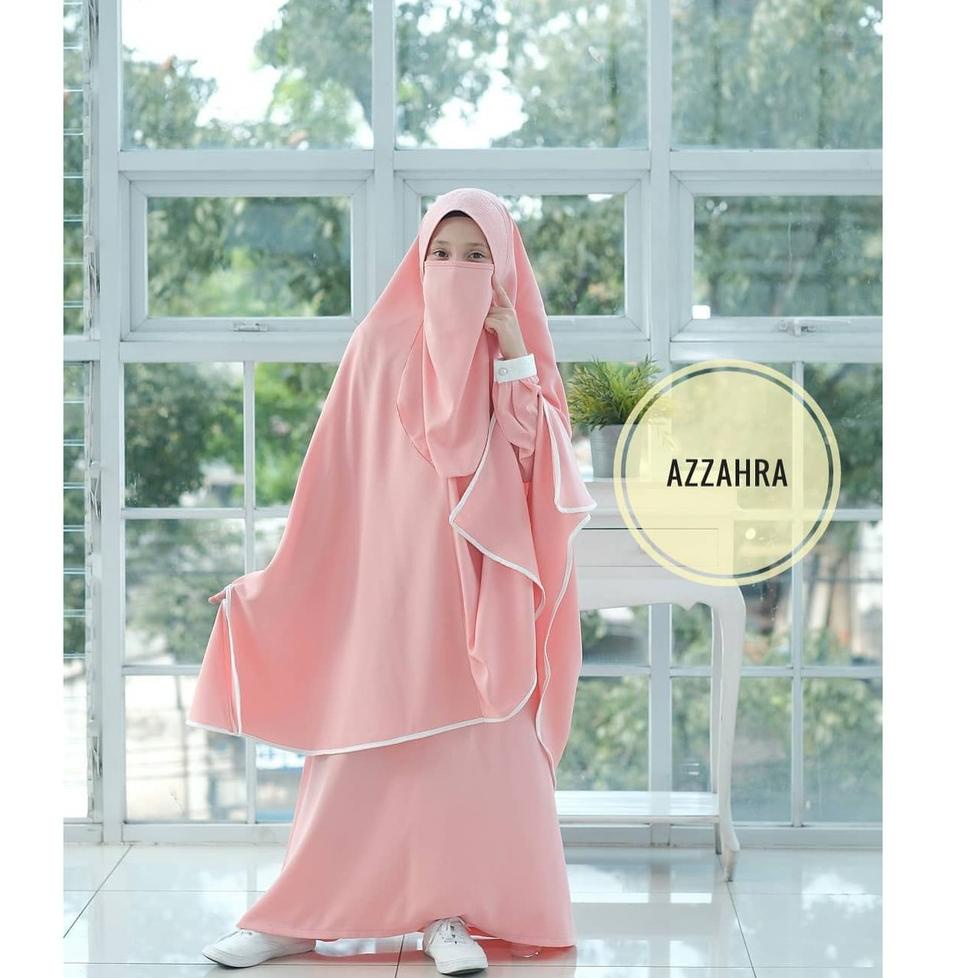 [KODE PRODUK 6SNK78242] Azzahra Syari + Jilbab Free Cadar 8-10 Tahun Gamis Anak Perempuan 2020 / Gam
