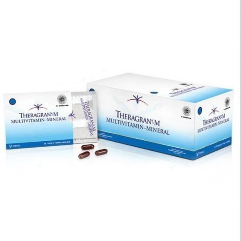 Jual Theragran M Multivitamin Mineral Isi 4 Tablet Per Stripnya