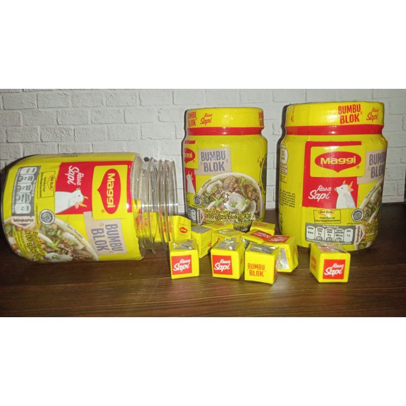 

Bumbu Blok Maggi Penyedap Rasa Sapi 100gr