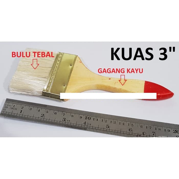 

Paint Brush Kuas 3 inci Bulu Tebal Cat Serba Guna Multi Fungsi
