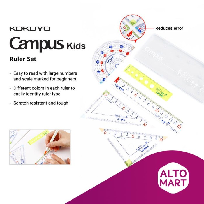 

Trendi Kokuyo Tunacoco Ruler Set Penggaris Bergaransi