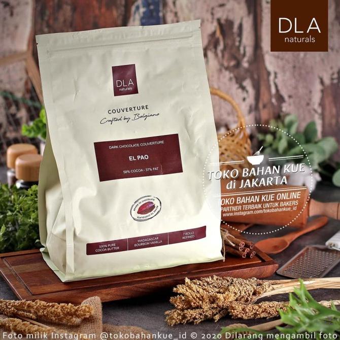 

DLA Naturals - EL PAO 58% 2kg Coklat Coin Dark Couverture Chocolate