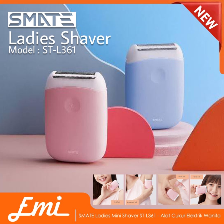 Smate Ladies Mini Shaver ST-L361 Alat Cukur Bulu Elektrik Wanita