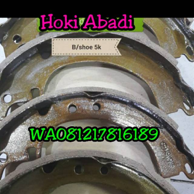 Kampas Rem Belakang / Brake Shoe Kijang 5K original