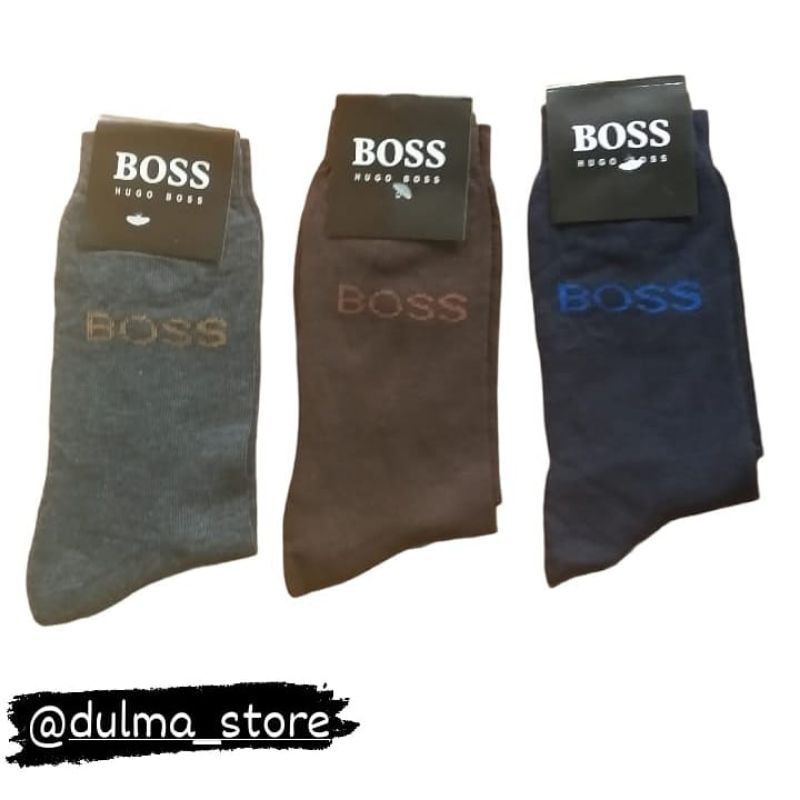 Kaos Kaki Formal Kantor Bisnis pria casual cotton socks solid office boy