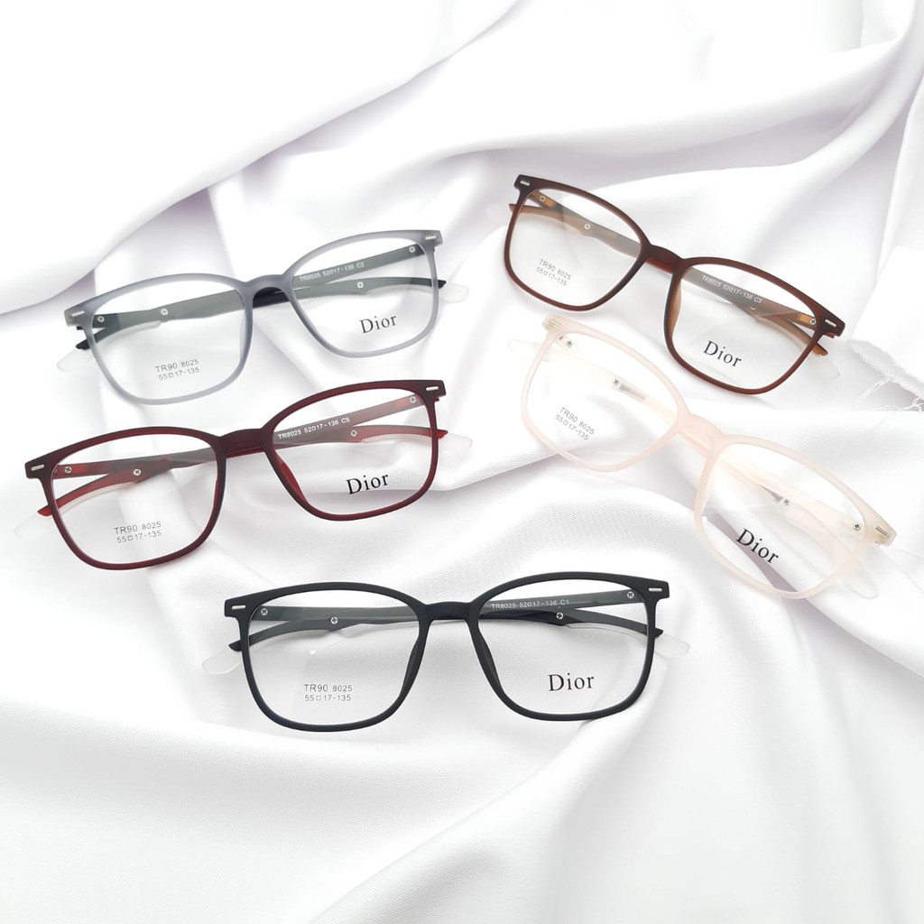 Frame kacamata kotak 8025 + case
