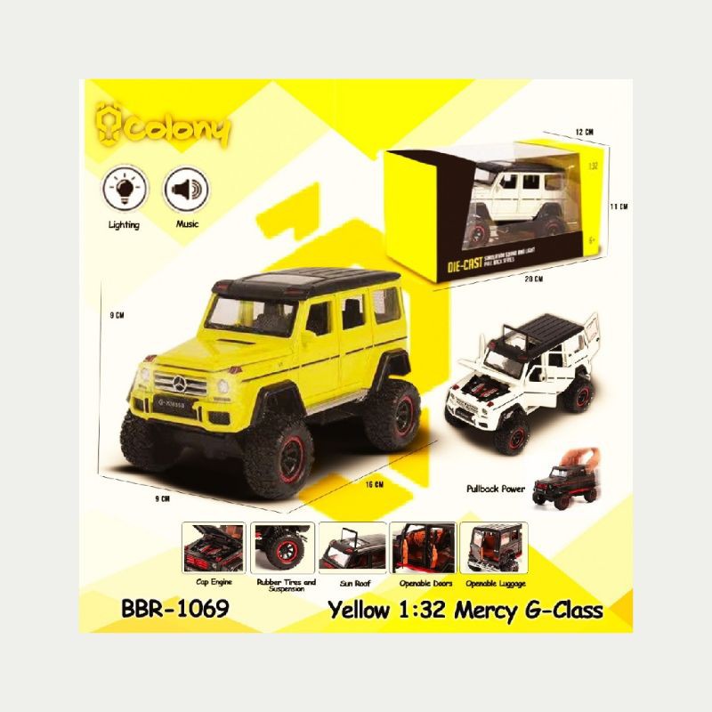 BBR1069 KuningMercy G Class Diecast