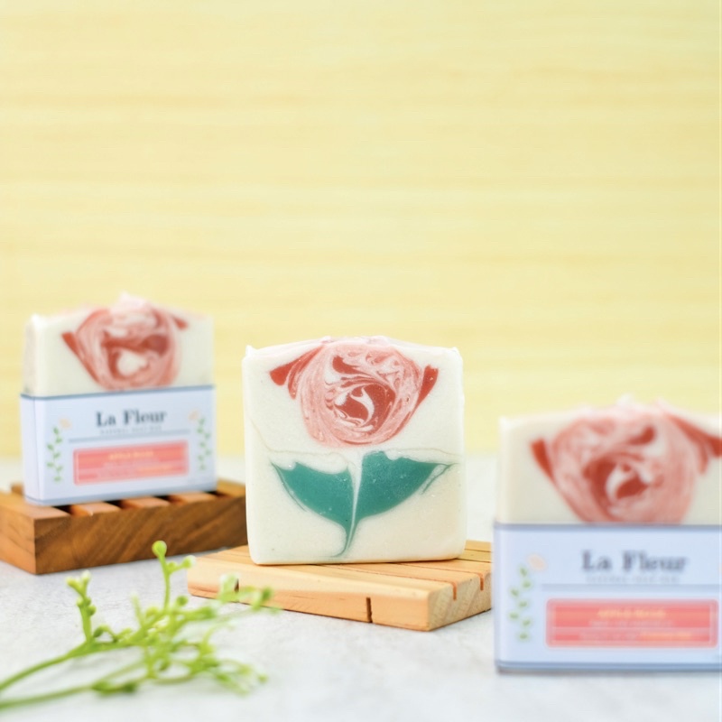 La Fleur Apple Rose natural soap