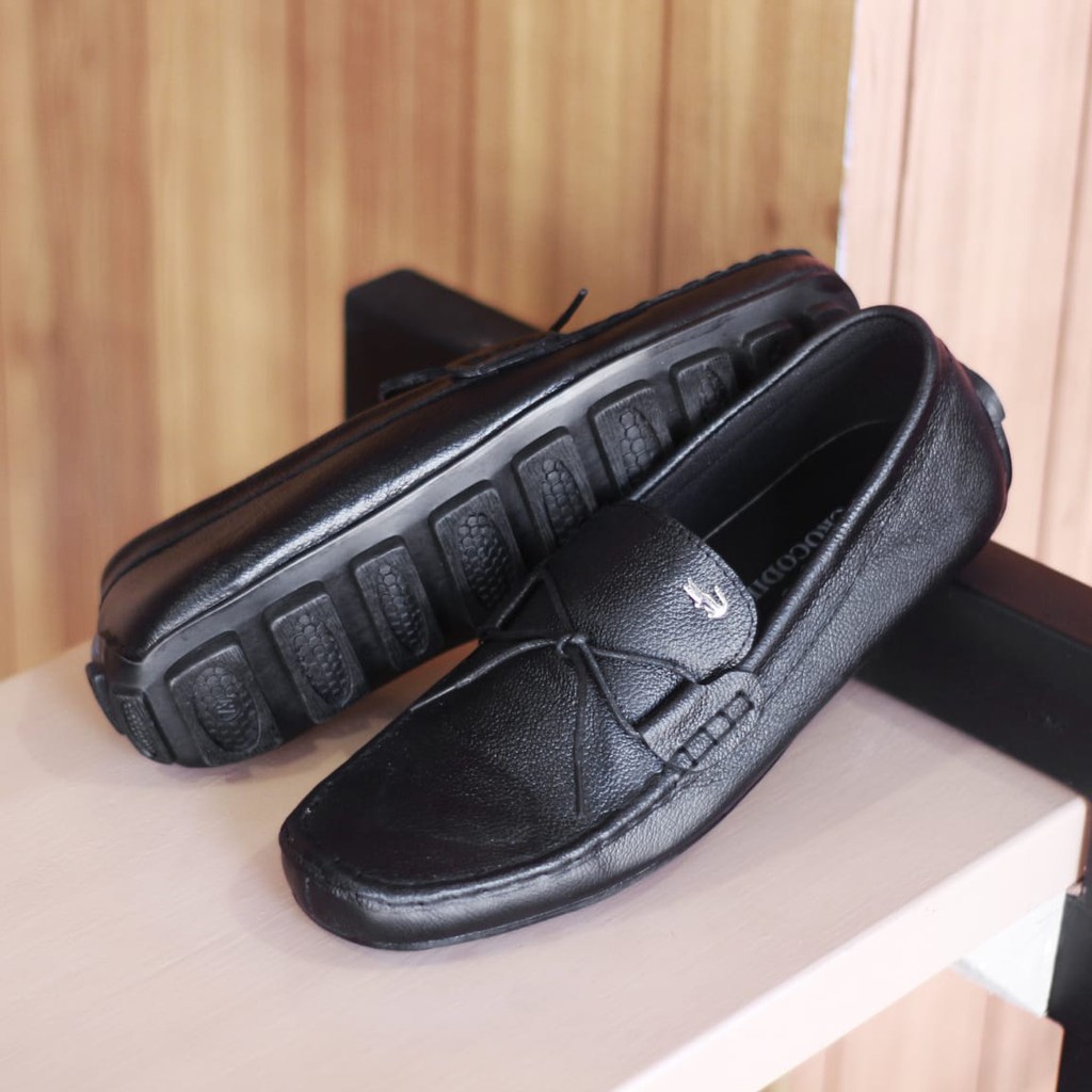 Sepatu Pria Crocodile Slop Casual Kasual Cowok Hitam Cokleat Tali Life Style Gayabaru Pria 39 Sampa