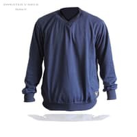 SWEATER POLOS V-NECK BABY TERRY PREMIUM - VNECK NAVY,