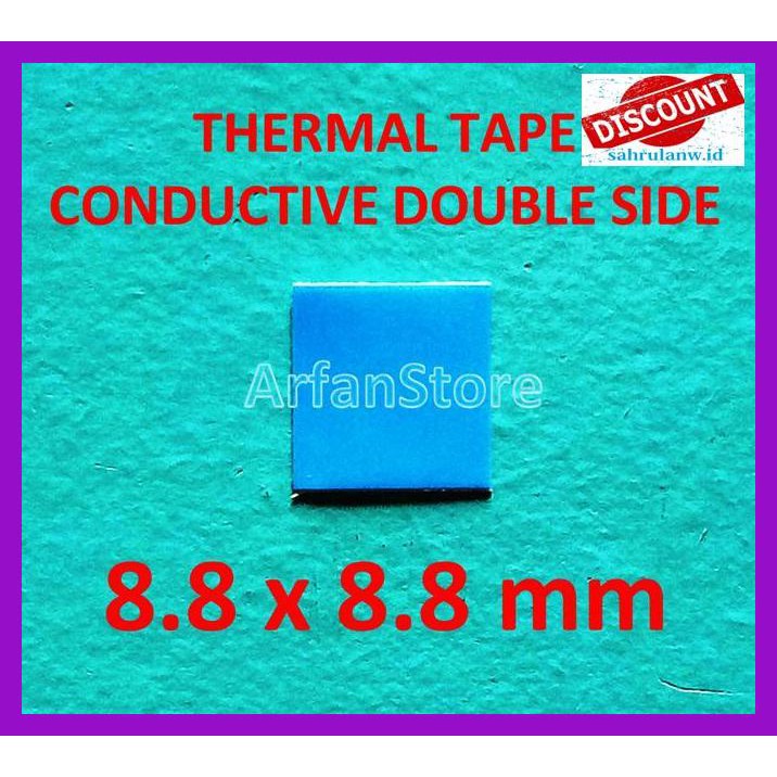 

U6G68T6- Thermal Tape 8.8X8.8Mm Conductive Double Side Perekat Heatsink T65E4Er-