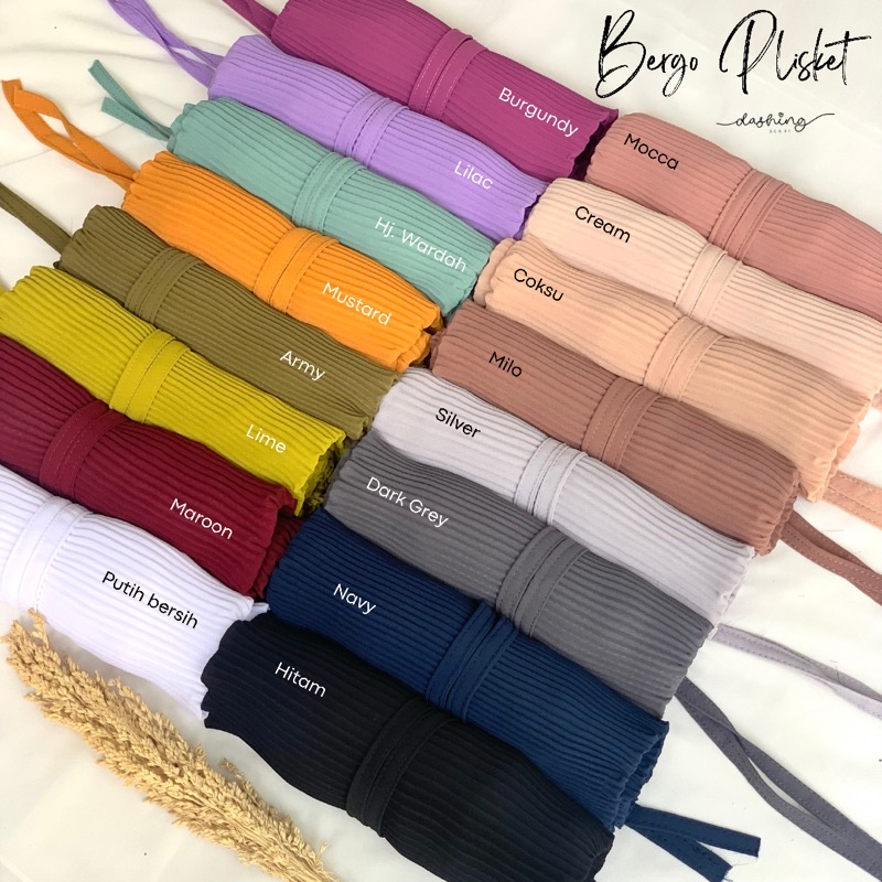 [𝗖𝗟𝗘𝗔𝗥𝗔𝗡𝗖𝗘 𝗦𝗔𝗟𝗘] HIJAB BERGO PLISKET | HIJAB PLISKET INSTAN | BERGO TALI PLISKET