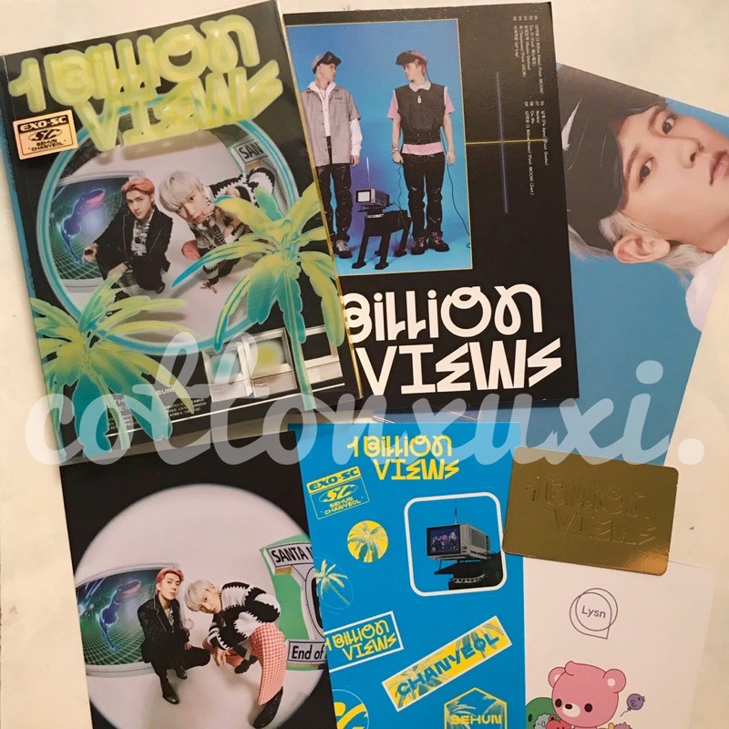 EXO-SC 1 BILLION VIEWS ALBUM ONLY CHANYEOL SEHUN PHOTOCARD EXO