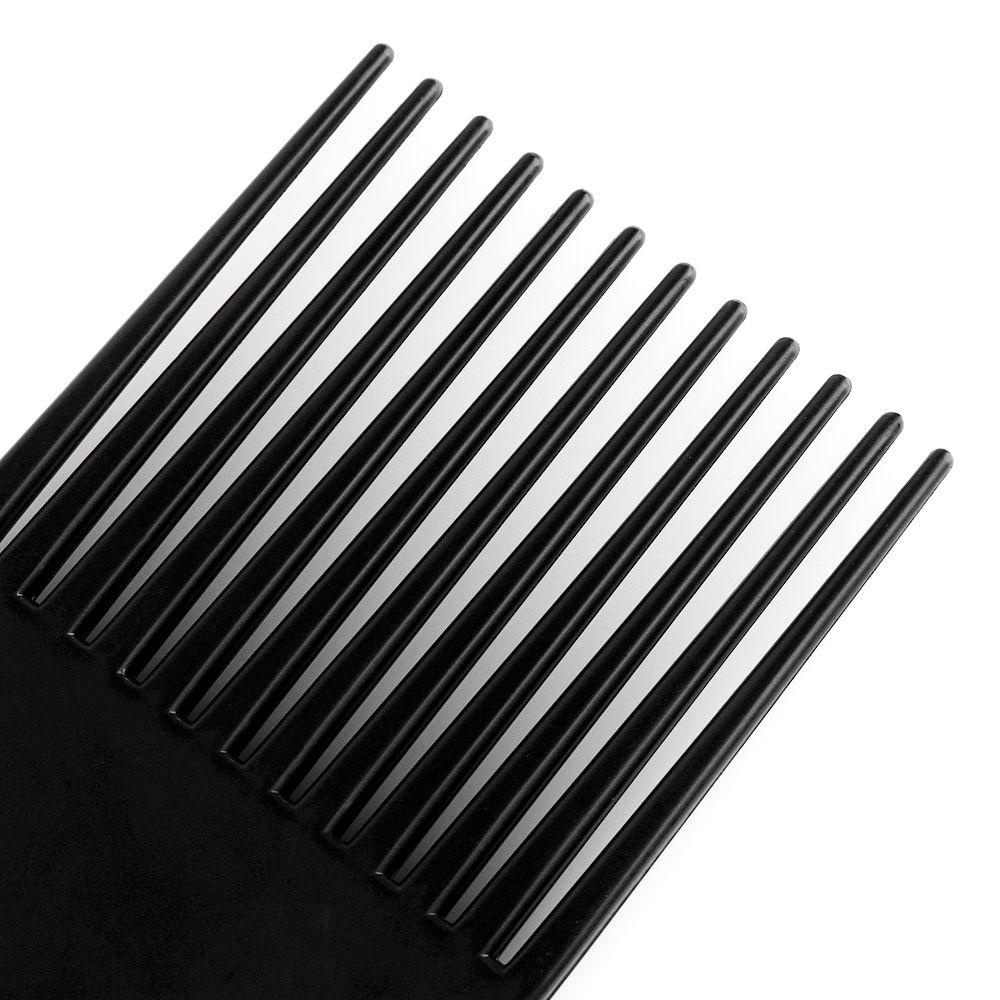 Top Afro Sisir Salon Gigi Panjang Plastik Hitam Panas