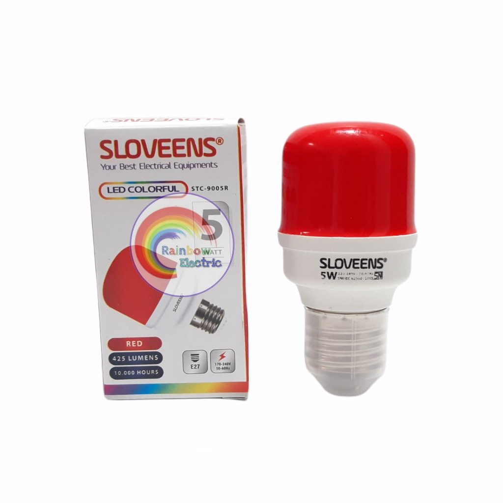 Sloveens Lampu LED 5 Watt Warna Warni / Lampu Dekorasi