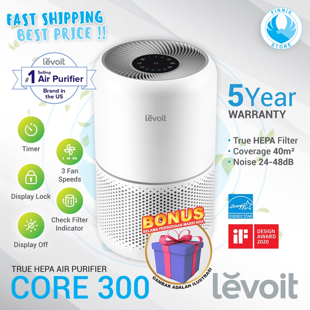 Air Purifier Levoit Core 300 True HEPA Filter - Pembersih Udara