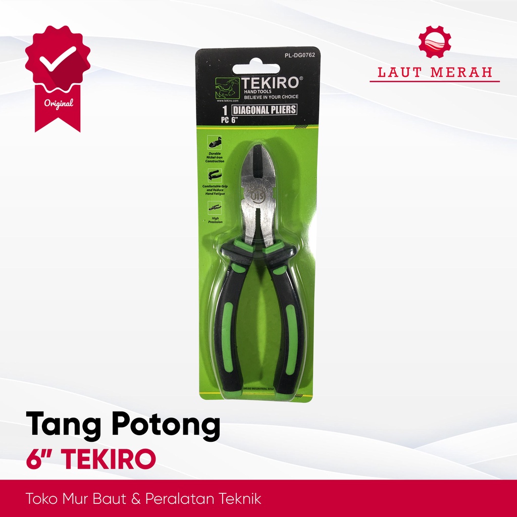 Tang Potong/Knip 6'' 6inchi Diagonal Pliers PL-DG0762 - TEKIRO