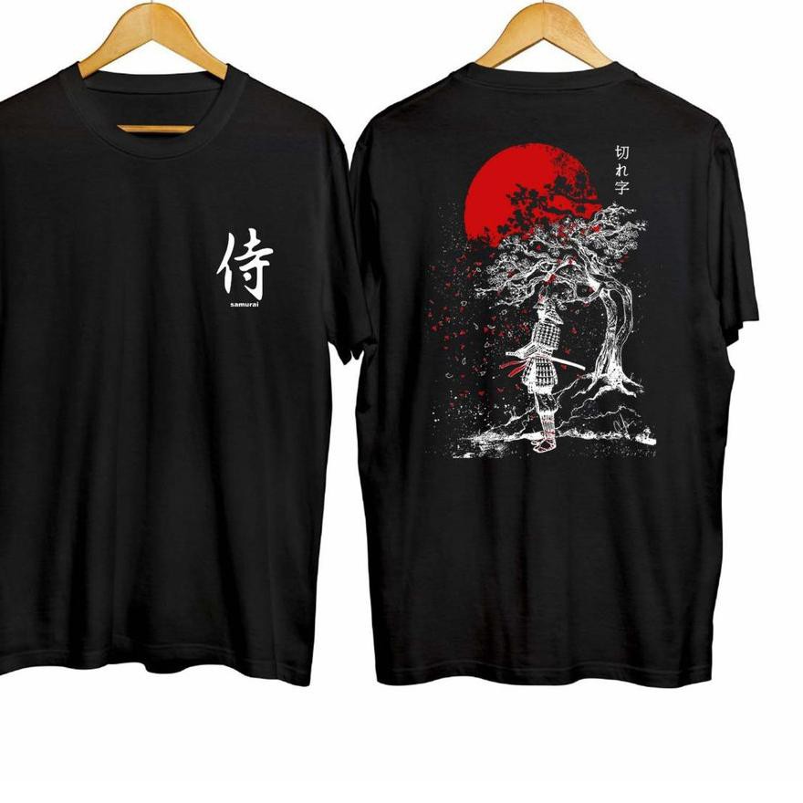 AST-254 DaveCollection - Kaos Pria Distro Samurai Sakura Sunset CN622 .,.,.,.,