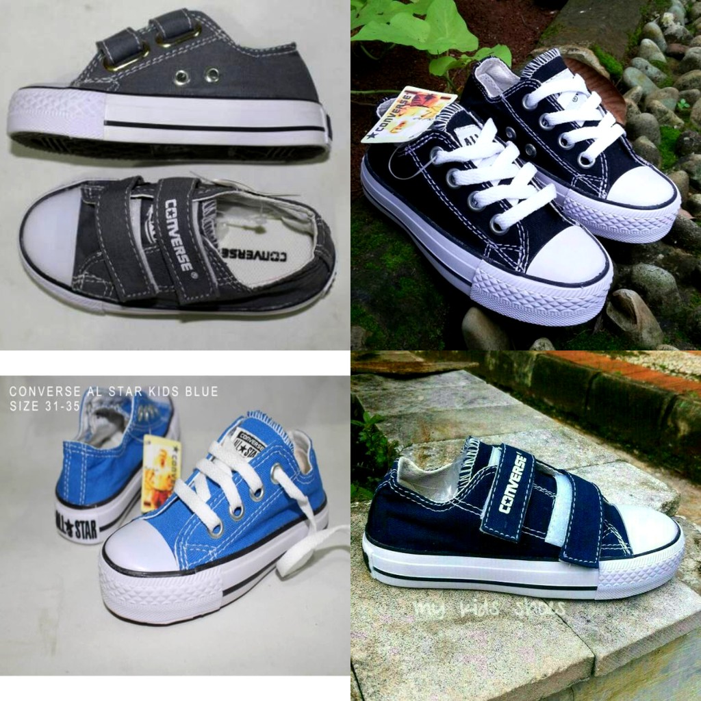 Sepatu Anak converse perekat / Sepatu Anak Converse All Star Velcro / converse anak sd /allstar anak