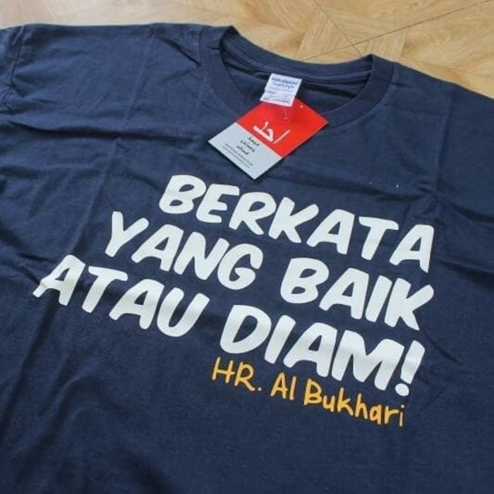 Kaos Tshirt Baju Combed 30S Distro Berkata Yang Baik Atau Diam