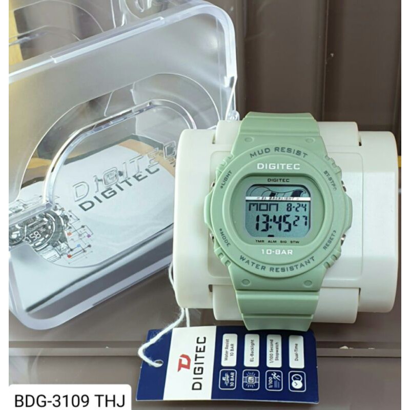 Jam tangan wanita DIGITEC DG 3109 original WR 100 M