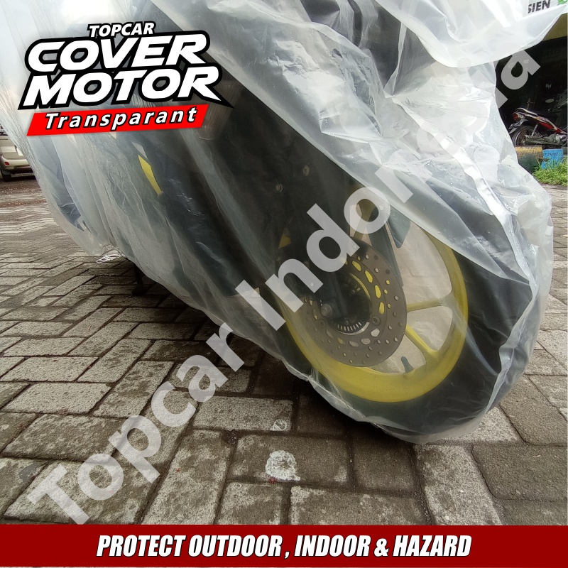 Cover Motor Transparan Plastik / Plastic Motocycle Cover Honda Verza / Cover Topcar