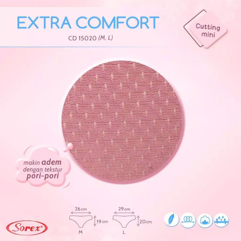 SOREX CD wanita Pori pori MINI 15020 EXTRA  COMFORT