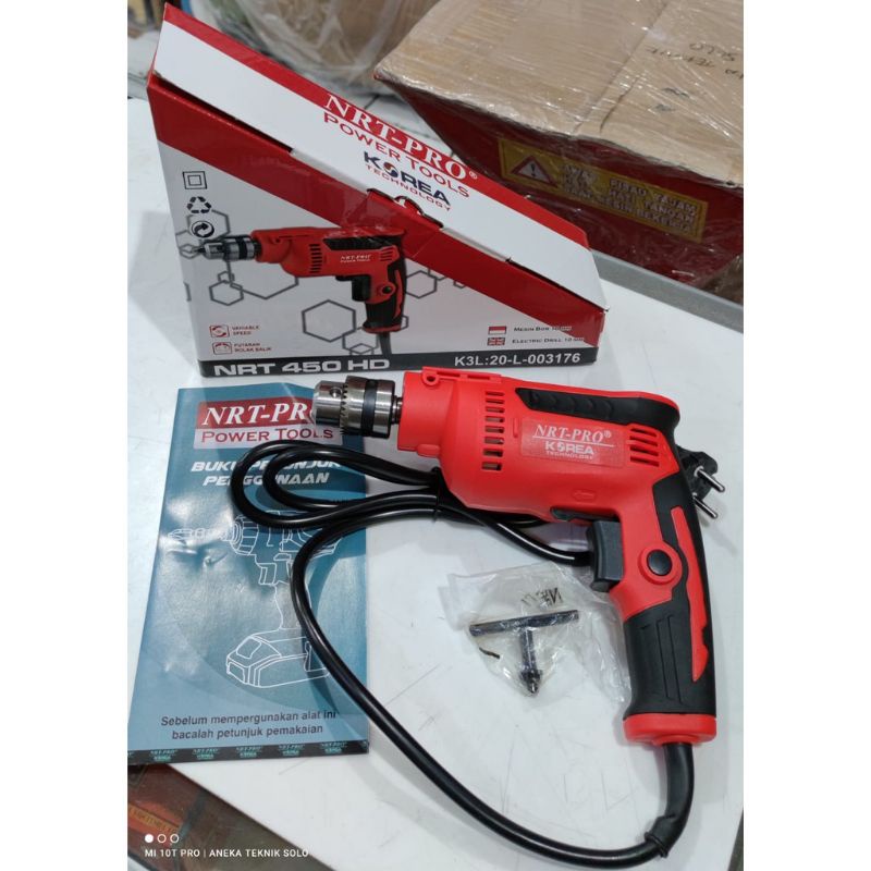 NRT-PRO Mesin Bor Listrik 10mm NRT PRO 450 HD