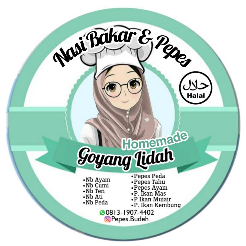 

STIKER PRODUK CEMILAN, SNACK MOTIF HIJAB FRAME HIJAU ( MINIMAL ORDER 100 PCS UNTUK FREE DESIGN )