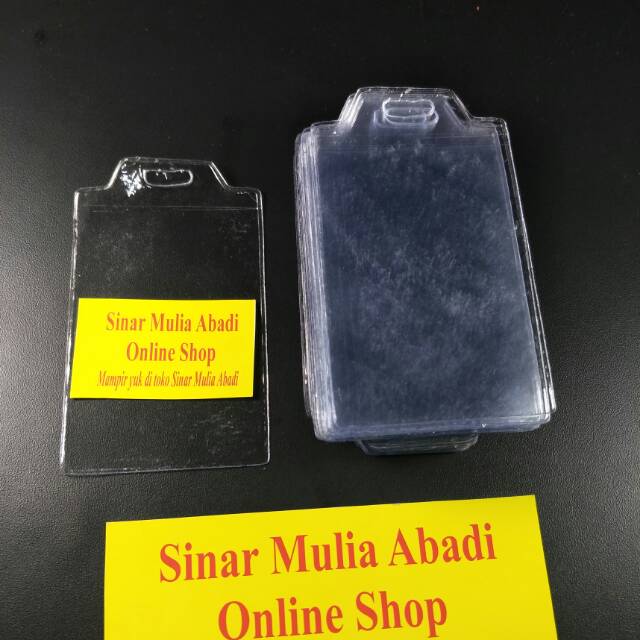 

Plastik Name tag 6x9 Tegak Standar / ID Card 6 x 9 / Kantong Panitia / Kartu tanda pengenal