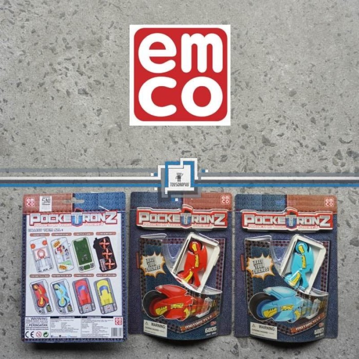 EMCO Pocketronz - MOTORCYCLE / Mainan Kantong Balap Motor