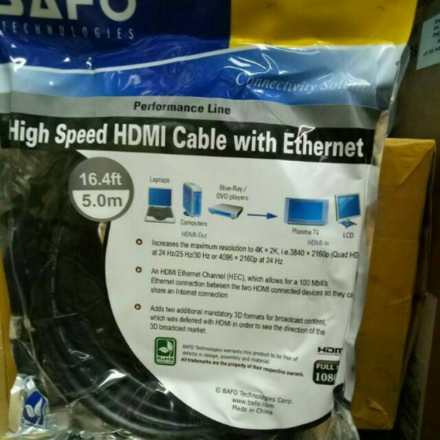 Bafo Kabel HDMI 5Meter Full HD High Speed