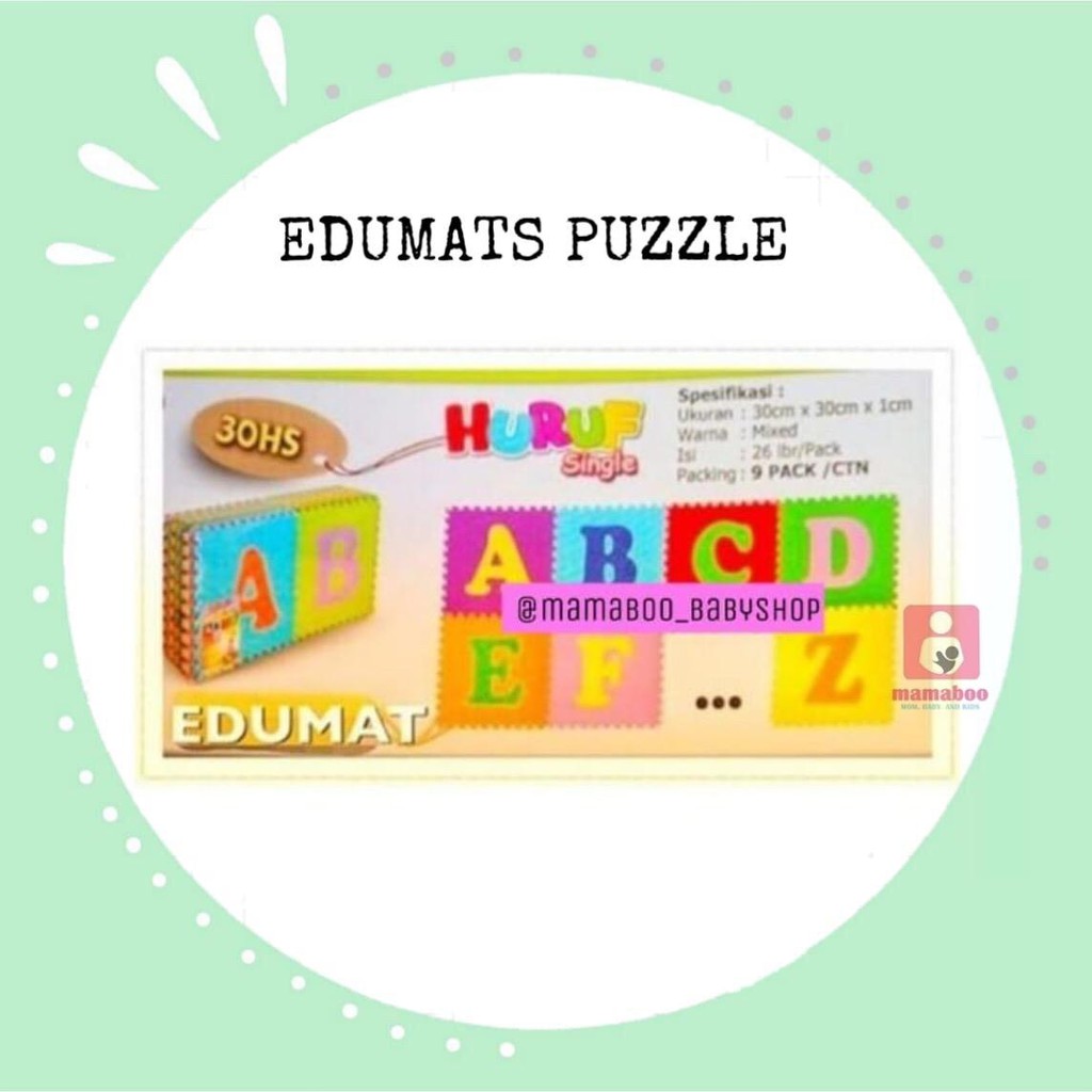 Evamats Puzzle ABC Single isi 26pcs