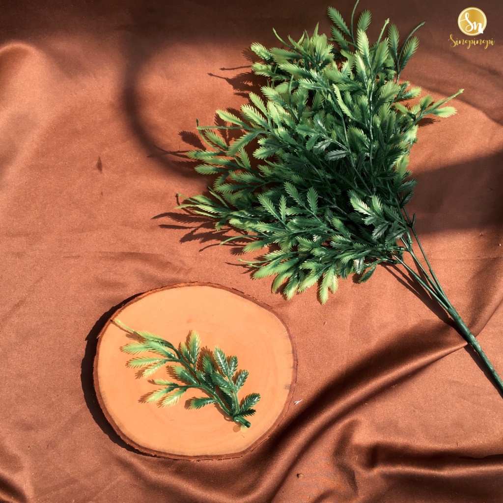 DAUN GERIGI | ARTIFICIAL FLOWER TANAMAN LAMARAN NIKAH DEKORASI BAHAN KERAJINAN HIAS MAHAR