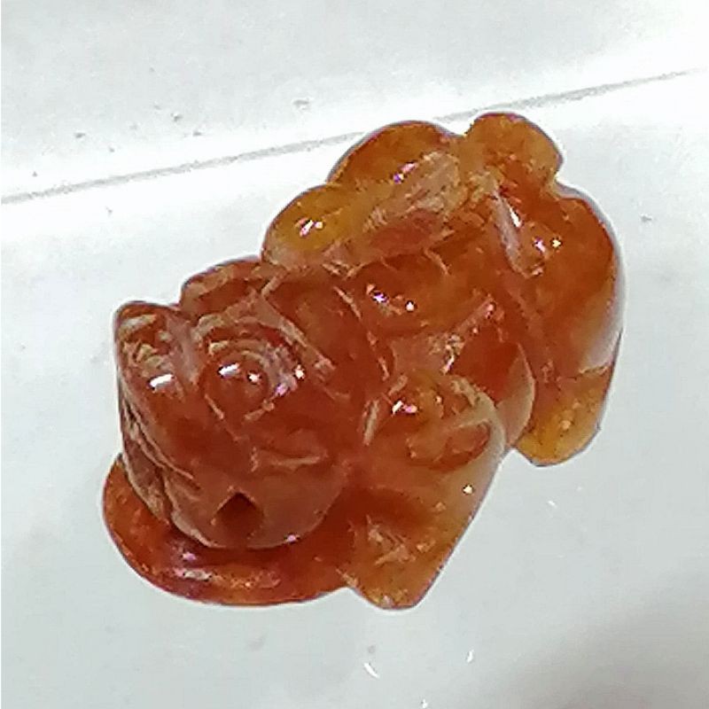 3035 Liontin Giok Ice Fu Lu Shou Jadeite Ukiran Pixiu Bersertifikat Grade A